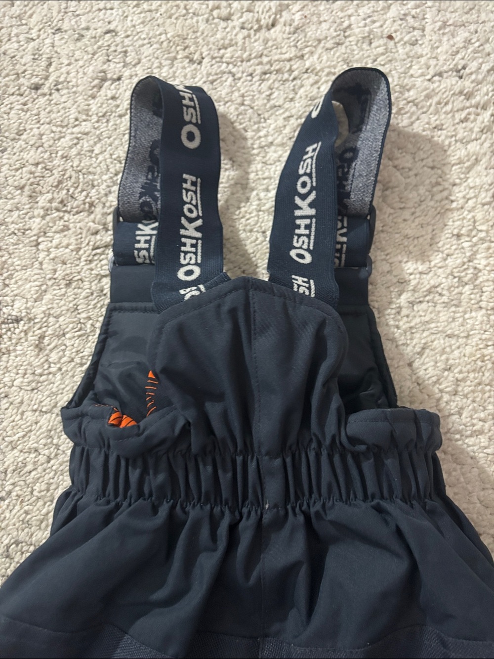 OshKosh B'gosh Navy Toddler Snow Pants  Bib Overalls Size 12m - Picture 6 of 8